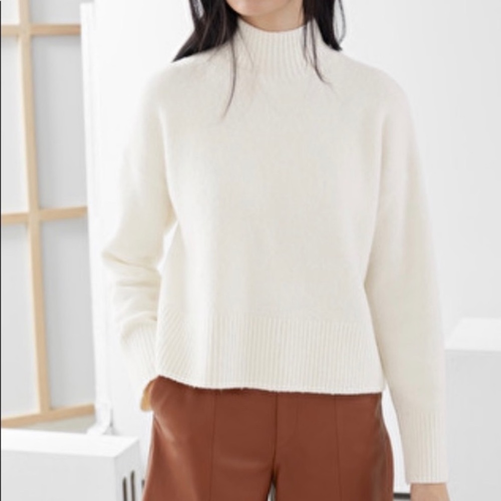 & Other Stories mock neck sweater